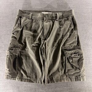 Urban Pipeline Cargo Shorts Mens 34 Olive Green Excellent Utility Cotton 0570
